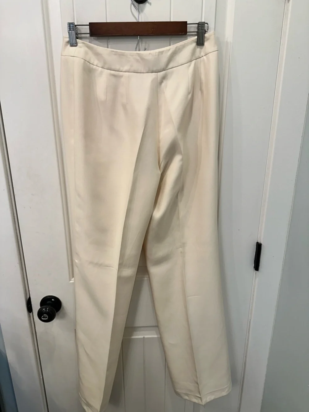Talbots Cream Two-Piece Men's Suit Blazer and Trousers